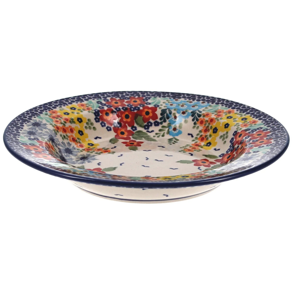 Plate, Round, Soup Plate, 9.25" in "Brilliant Garden" by Manufaktura | T133S-DPLW