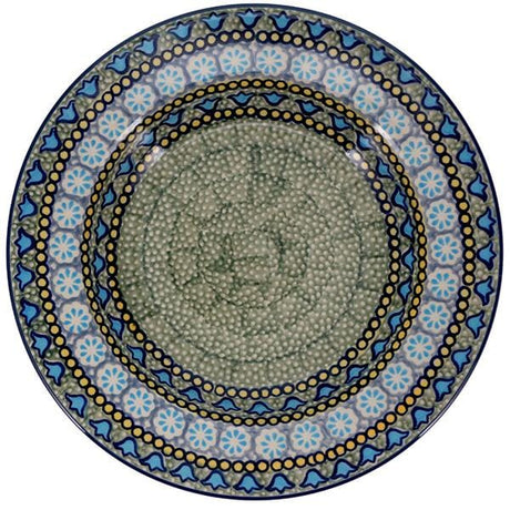 Plate, Round, Soup Plate, 9.25" in "Blue Bells" by Manufaktura | T133S-KLDN