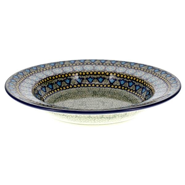 Plate, Round, Soup Plate, 9.25" in "Blue Bells" by Manufaktura | T133S-KLDN