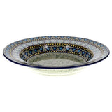 Plate, Round, Soup Plate, 9.25" in "Blue Bells" by Manufaktura | T133S-KLDN