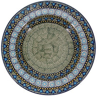 A picture of a Polish Pottery Soup Plate (Blue Bells) | T133S-KLDN as shown at PolishPotteryOutlet.com/products/9-25-soup-plate-blue-bells