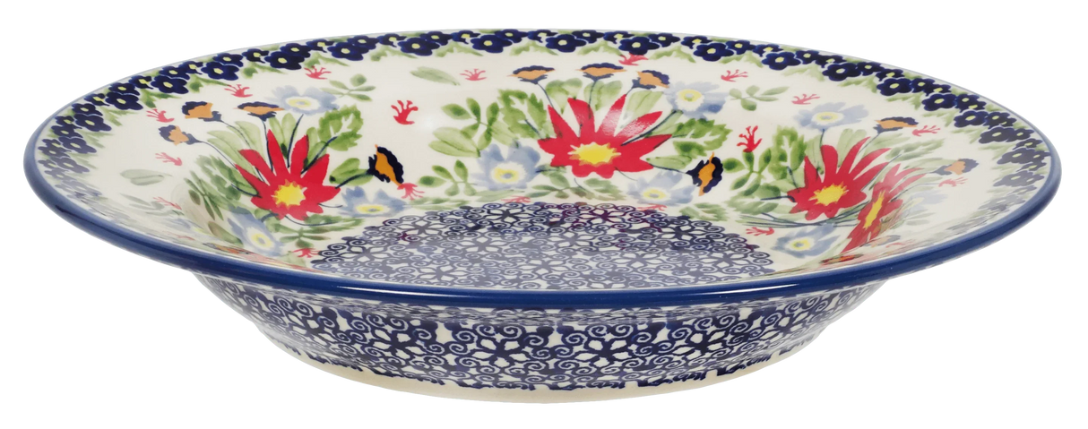 Plate, Round, Soup Plate, 9.25" in "Floral Fantasy" by Manufaktura | T133S-P260