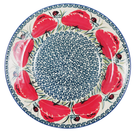Polish Pottery Soup Plate (Poppy Paradise) | T133S-PD01 Additional Image at PolishPotteryOutlet.com