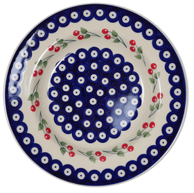 Polish Pottery Soup Plate (Cherry Dot) | T133T-70WI Additional Image at PolishPotteryOutlet.com