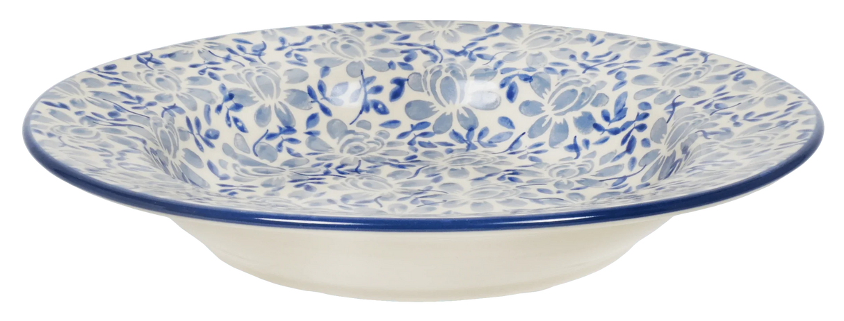 Plate, Round, Soup Plate, 9.25" in "English Blue" by Manufaktura | T133U-AS53