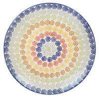 A picture of a Polish Pottery 8.5" Salad Plate (Speckled Rainbow) | T134M-AS37 as shown at PolishPotteryOutlet.com/products/8-5-salad-plate-speckled-rainbow