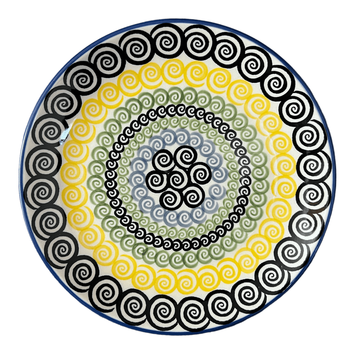 Plate, Round, Salad, 8.5" in "Hypnotic Night" by Manufaktura | T134M-CZZC