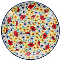 A picture of a Polish Pottery 8.5" Salad Plate (Sunlit Blossoms) | T134S-AS62 as shown at PolishPotteryOutlet.com/products/8-5-salad-plate-sunlit-blossoms
