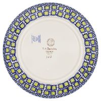 A picture of a Polish Pottery 8.5" Salad Plate (Iris) | T134S-BAM as shown at PolishPotteryOutlet.com/products/85-salad-plate-iris