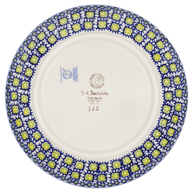 Polish Pottery 8.5" Salad Plate (Iris) | T134S-BAM Additional Image at PolishPotteryOutlet.com