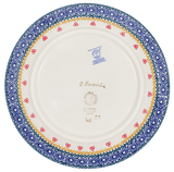 Plate, Round, Salad, 8.5" in "Ruby Bouquet" by Manufaktura | T134S-DPCS