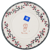 A picture of a Polish Pottery 8.5" Salad Plate (Cherry Blossom) | T134S-DPGJ as shown at PolishPotteryOutlet.com/products/85-salad-plate-cherry-blossom