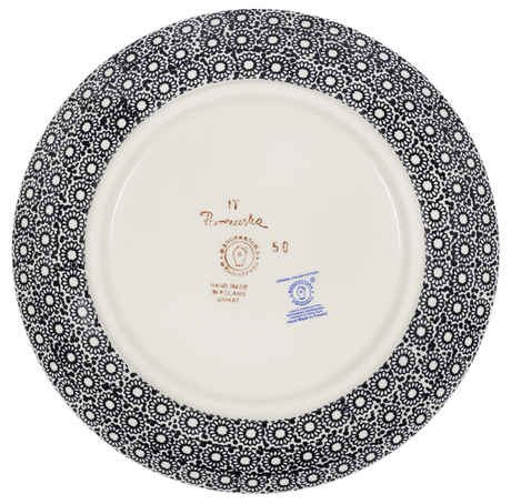 Plate, Round, Salad, 8.5" in "Duet in Black & Grey" by Manufaktura | T134S-DPSC