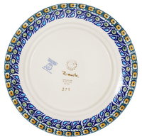 A picture of a Polish Pottery 8.5" Salad Plate (Olive Orchard) | T134S-DZ as shown at PolishPotteryOutlet.com/products/8-5-salad-plate-olive-orchard
