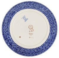 A picture of a Polish Pottery 8.5" Salad Plate (Floral Beginnings) | T134S-EO38 as shown at PolishPotteryOutlet.com/products/8-5-salad-plate-floral-beginnings