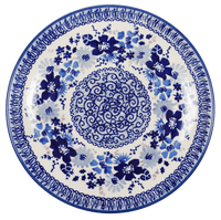 A picture of a Polish Pottery 8.5" Salad Plate (Blue Life) | T134S-EO39 as shown at PolishPotteryOutlet.com/products/8-5-salad-plate-blue-life