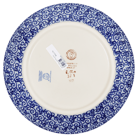 Polish Pottery 8.5" Salad Plate (Blue Life) | T134S-EO39 Additional Image at PolishPotteryOutlet.com