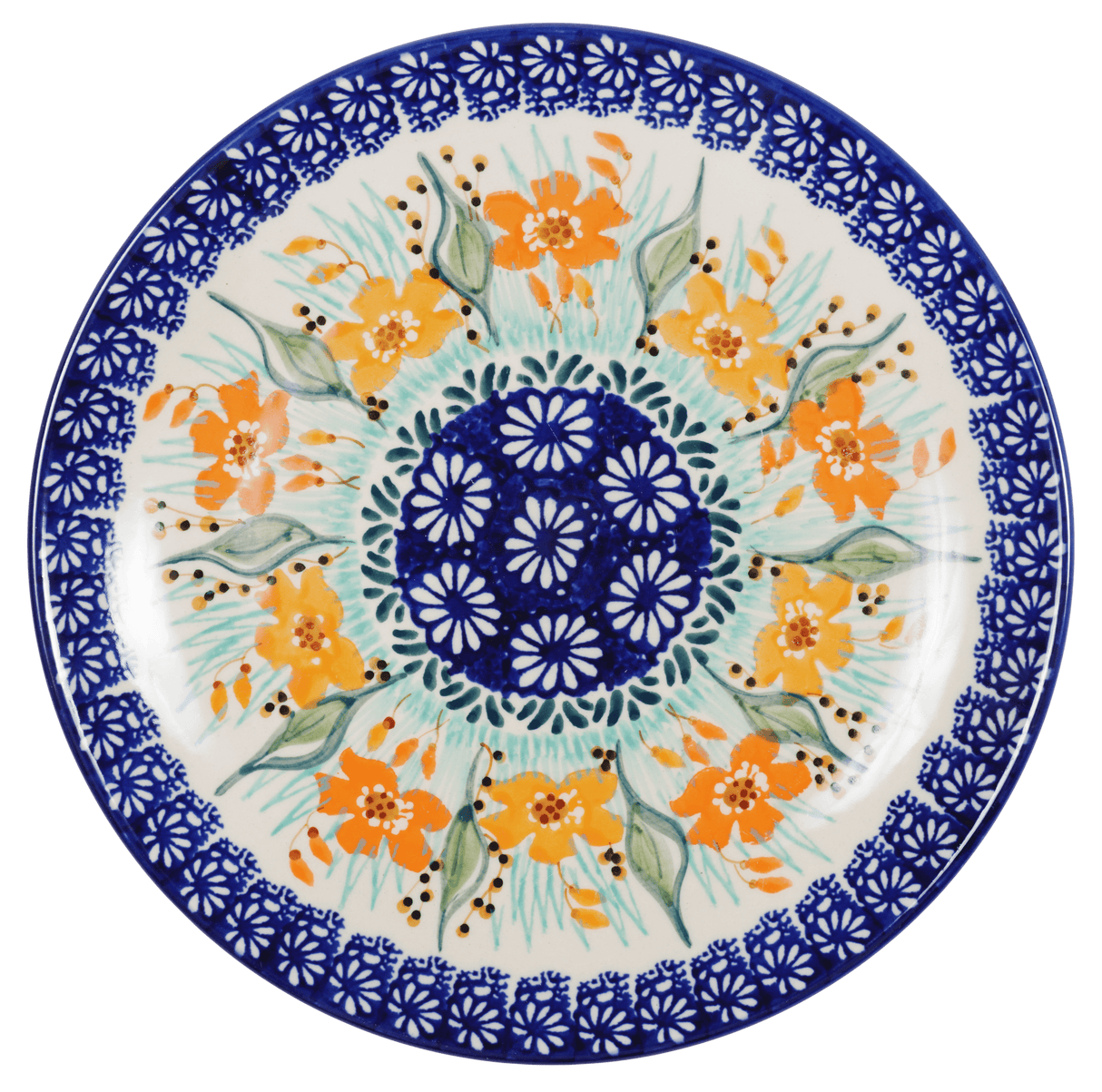 Plate, Round, Salad, 8.5" in "Sun-Kissed Garden" by Manufaktura | T134S-GM15