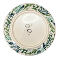A picture of a Polish Pottery 8.5" Salad Plate (Scattered Ferns) | T134S-GZ39 as shown at PolishPotteryOutlet.com/products/8-5-salad-plate-scattered-ferns-t134s-gz39