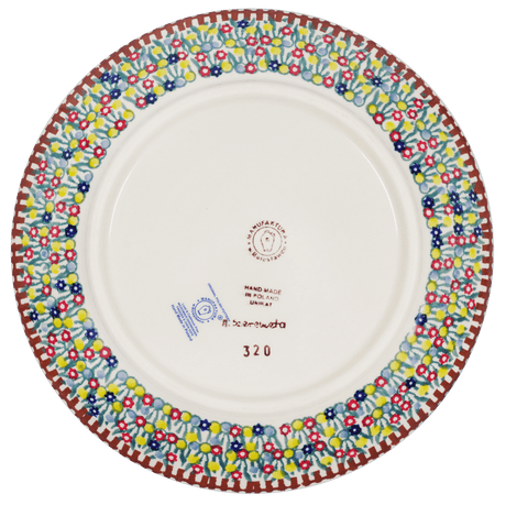 Plate, Round, Salad, 8.5" in "Wild Horses" by Manufaktura | T134S-INK1