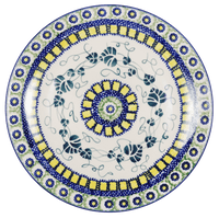 A picture of a Polish Pottery 8.5" Salad Plate (Ivy League) | T134S-IV as shown at PolishPotteryOutlet.com/products/85-salad-plate-ivy-league