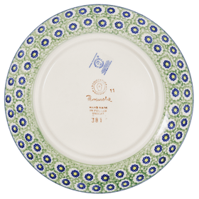 Polish Pottery 8.5" Salad Plate (Ivy League) | T134S-IV Additional Image at PolishPotteryOutlet.com