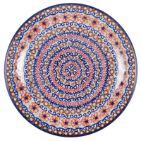 A picture of a Polish Pottery 8.5" Salad Plate (Sweet Symphony) | T134S-IZ15 as shown at PolishPotteryOutlet.com/products/8-5-salad-plate-sweet-symphony