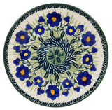 Plate, Round, Salad, 8.5" in "Bold Blue Blossoms" by Manufaktura | T134S-JS48