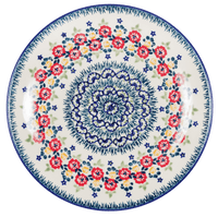A picture of a Polish Pottery 8.5" Salad Plate (Field of Dreams) | T134S-JZ24 as shown at PolishPotteryOutlet.com/products/8-5-salad-plate-field-of-dreams