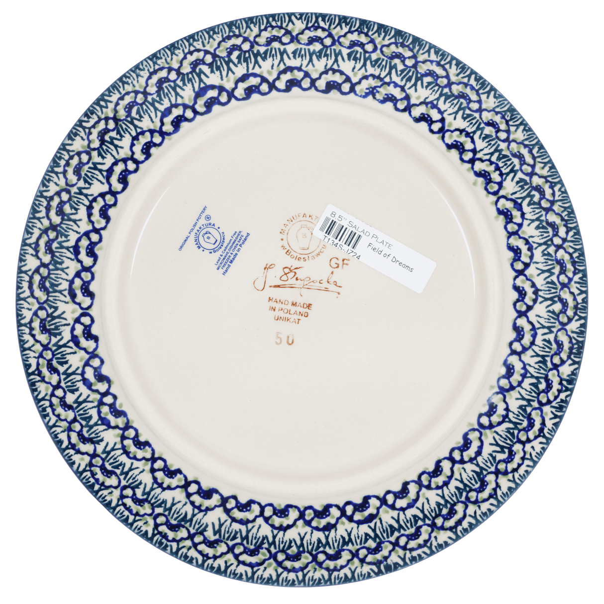 Plate, Round, Salad, 8.5" in "Field of Dreams" by Manufaktura | T134S-JZ24