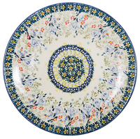 A picture of a Polish Pottery 8.5" Salad Plate (Trailing Blossoms) | T134S-JZ32 as shown at PolishPotteryOutlet.com/products/8-5-salad-plate-trailing-blossoms