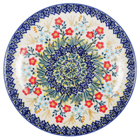 A picture of a Polish Pottery 8.5" Salad Plate (Bundled Bouquets) | T134S-JZ33 as shown at PolishPotteryOutlet.com/products/8-5-salad-plate-bundled-bouquets