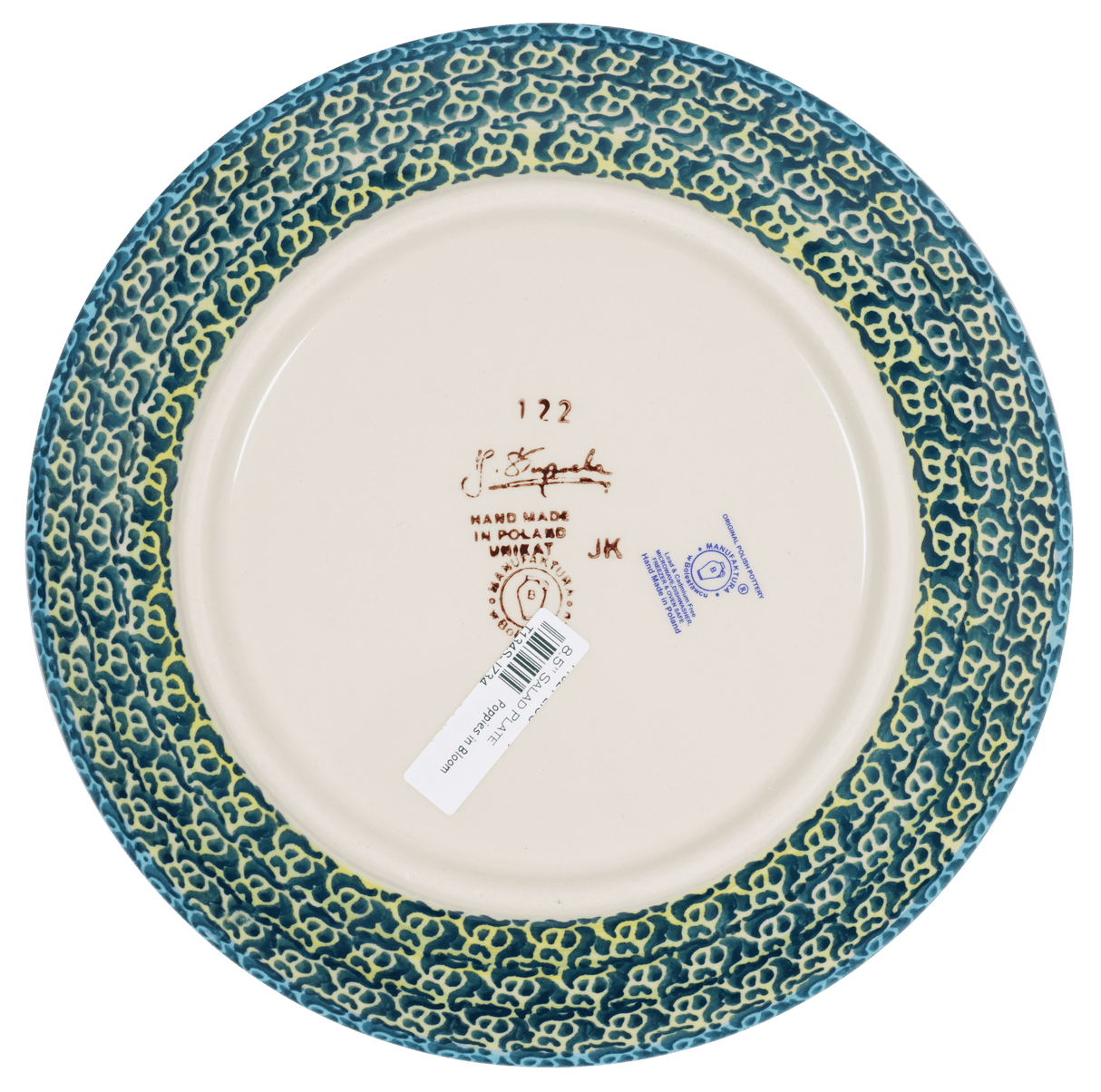 Plate, Round, Salad, 8.5" in "Poppies in Bloom" by Manufaktura | T134S-JZ34