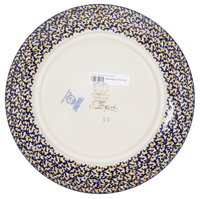A picture of a Polish Pottery 8.5" Salad Plate (Hummingbird Harvest) | T134S-JZ35 as shown at PolishPotteryOutlet.com/products/8-5-salad-plate-hummingbird-harvest