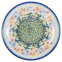 A picture of a Polish Pottery 8.5" Salad Plate (Pastel Garden) | T134S-JZ38 as shown at PolishPotteryOutlet.com/products/8-5-salad-plate-pastel-garden