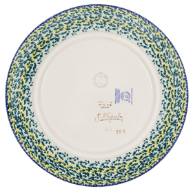 Polish Pottery 8.5" Salad Plate (Pastel Garden) | T134S-JZ38 Additional Image at PolishPotteryOutlet.com