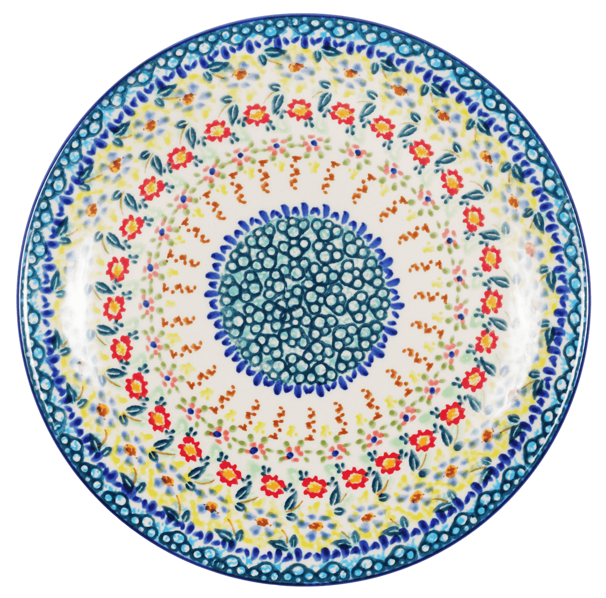 Plate, Round, Salad, 8.5" in "Sunny Border" by Manufaktura | T134S-JZ41