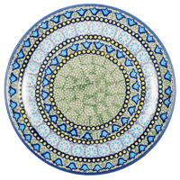 A picture of a Polish Pottery 8.5" Salad Plate (Blue Bells) | T134S-KLDN as shown at PolishPotteryOutlet.com/products/85-salad-plate-blue-bells