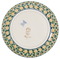 A picture of a Polish Pottery 8.5" Salad Plate (Perennial Garden) | T134S-LM as shown at PolishPotteryOutlet.com/products/85-salad-plate-perennial-garden