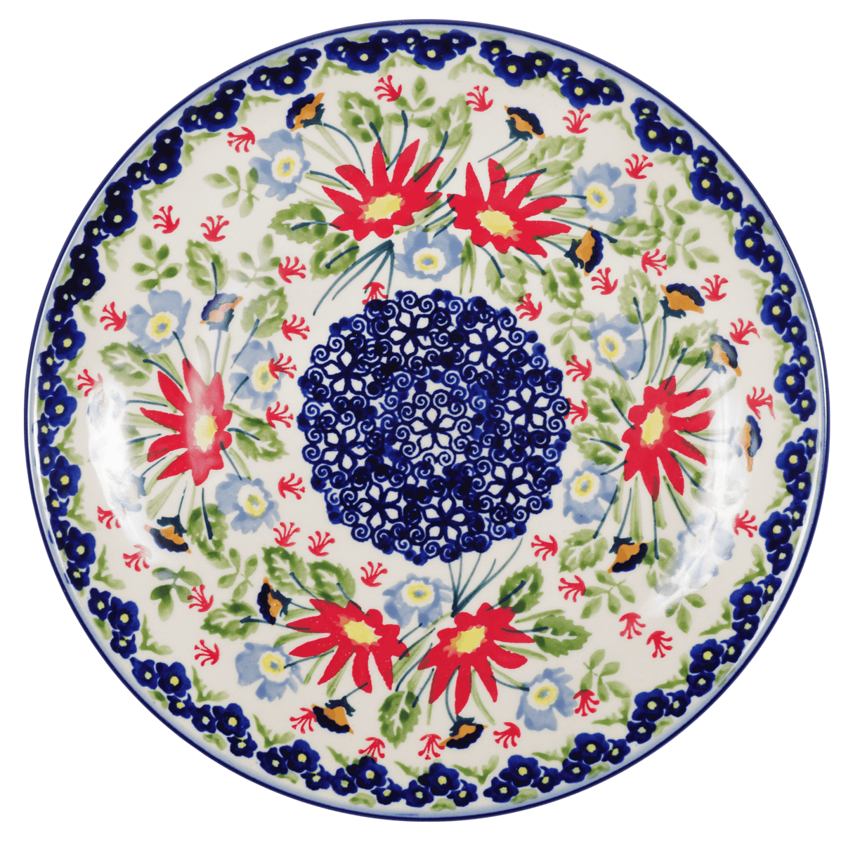 Plate, Round, Salad, 8.5" in "Floral Fantasy" by Manufaktura | T134S-P260