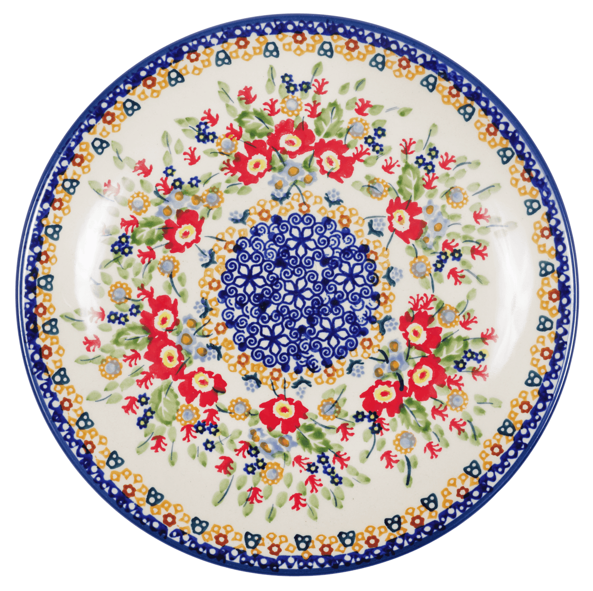 Plate, Round, Salad, 8.5" in "Poppy Persuasion" by Manufaktura | T134S-P265