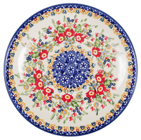 A picture of a Polish Pottery 8.5" Salad Plate (Poppy Persuasion) | T134S-P265 as shown at PolishPotteryOutlet.com/products/85-salad-plate-poppy-persuasion