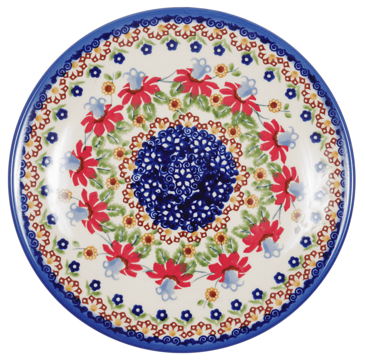 Plate, Round, Salad, 8.5" in "Mediterranean Blossoms" by Manufaktura | T134S-P274