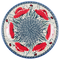 A picture of a Polish Pottery 8.5" Salad Plate (Poppy Paradise) | T134S-PD01 as shown at PolishPotteryOutlet.com/products/8-5-salad-plate-poppy-paradise