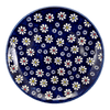 Polish Pottery 8.5" Salad Plate (Midnight Daisies) | T134S-S002 at PolishPotteryOutlet.com