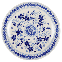 A picture of a Polish Pottery 8.5" Salad Plate (Duet in Blue) | T134S-SB01 as shown at PolishPotteryOutlet.com/products/8-5-salad-plate-duet-in-blue