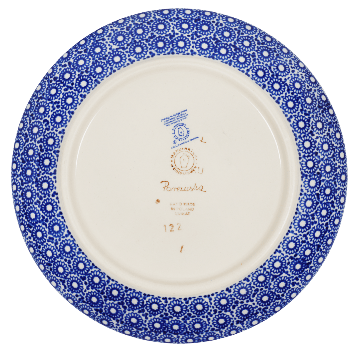 Plate, Round, Salad, 8.5" in "Duet in Blue" by Manufaktura | T134S-SB01