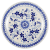 Polish Pottery 8.5" Salad Plate (Duet in Blue) | T134S-SB01 at PolishPotteryOutlet.com
