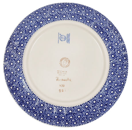 Plate, Round, Salad, 8.5" in "Duet in Blue & White" by Manufaktura | T134S-SB04