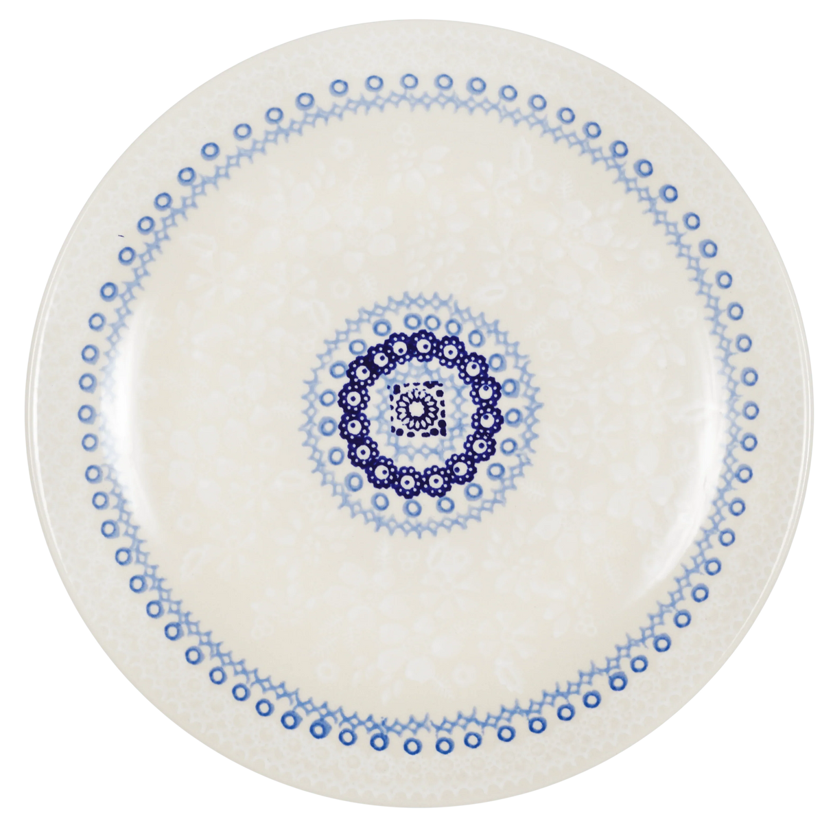 Plate, Round, Salad, 8.5" in "Duet in White" by Manufaktura | T134S-SB06